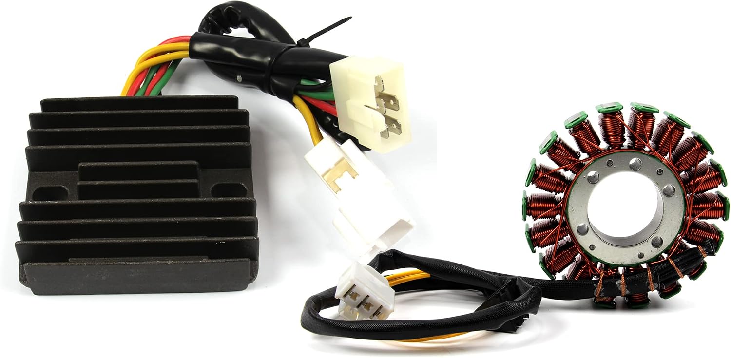 Magneto Stator Coil Voltage regulator Rectifier Kit Compatible with Honda VFR800 2002-2009