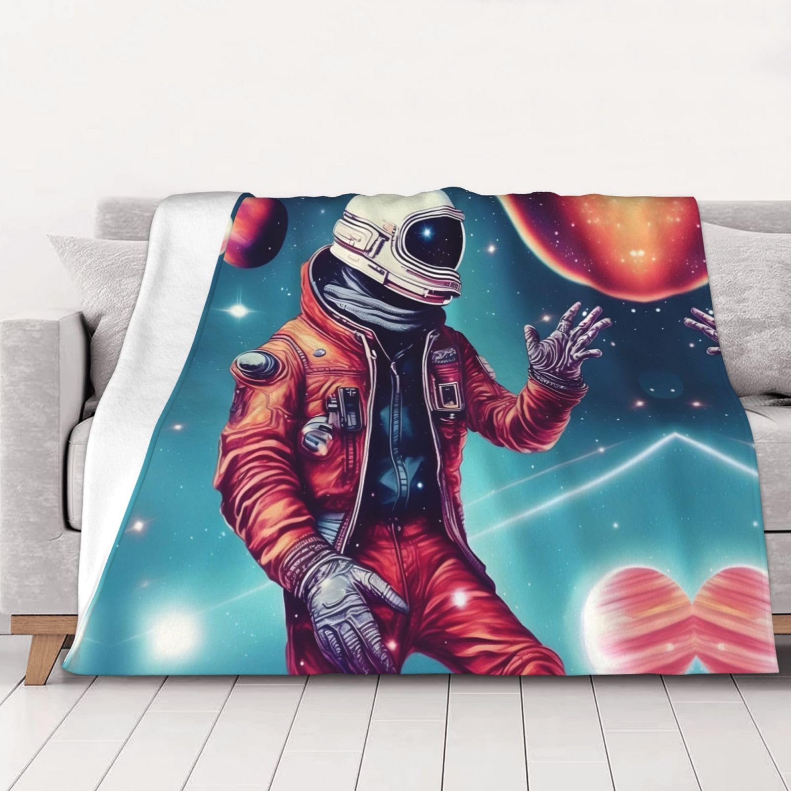Couverture lit ultra douce galaxie grand format au toucher soyeux
