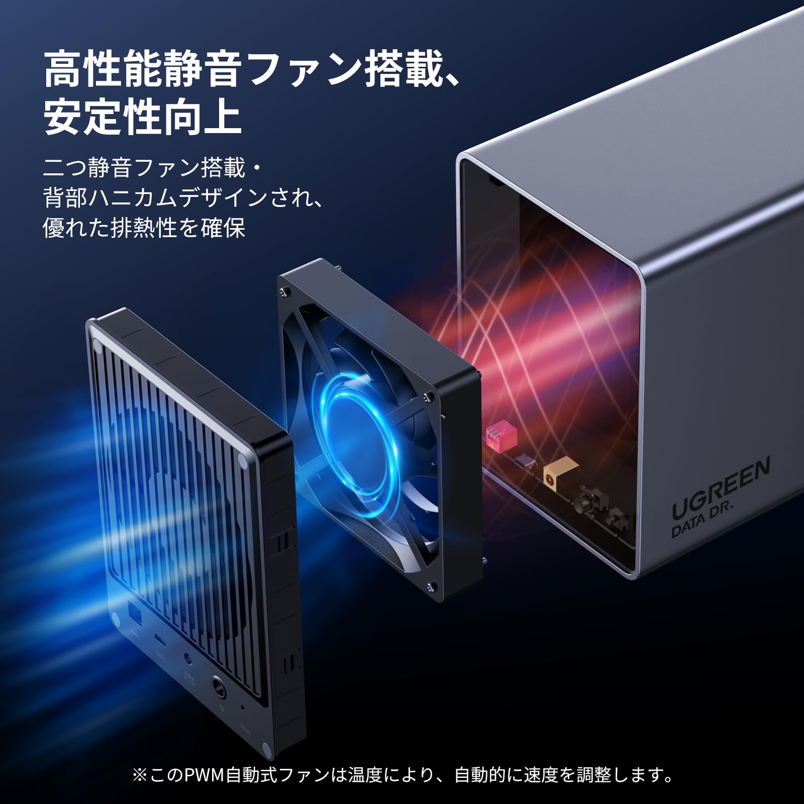 Amazon.co.jp: 【RAID機能対応】 UGREEN HDD ケース 3.5インチ 5Bay