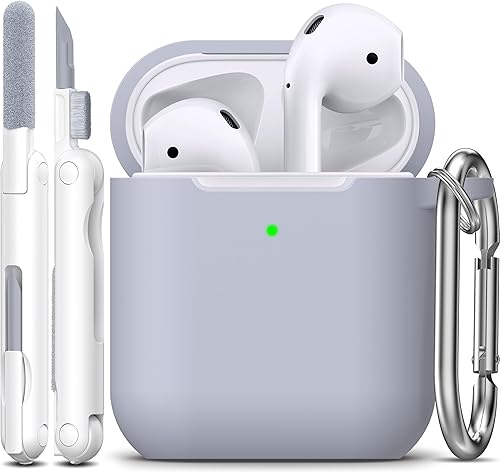 Miniatura 100 de Funda para AirPods con llavero, protección completa, de silicona, accesorios para AirPods, funda para hombres, mujeres y adolescentes, con estuche