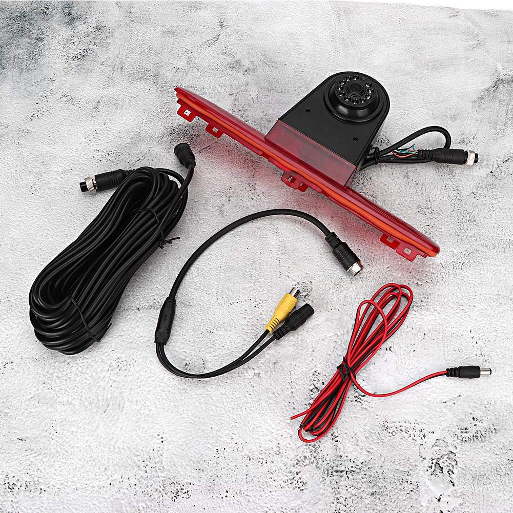 Qiilu Moniteur de caméra de recul pour Feux de freinage 1/3 PC4089 avec PAL/NSTC adapté pour Ducato 3 générations 06-18 L9b167