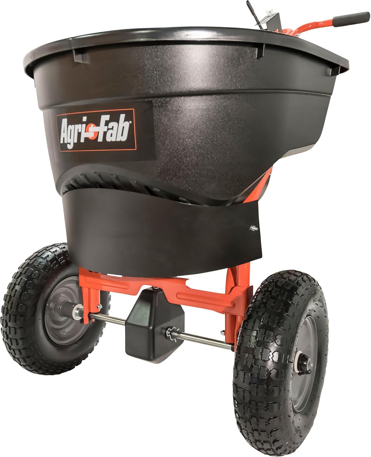 Agri-Fab 45-0462 Push Broadcast Spreader,Orange & Black,130-lb Capacity