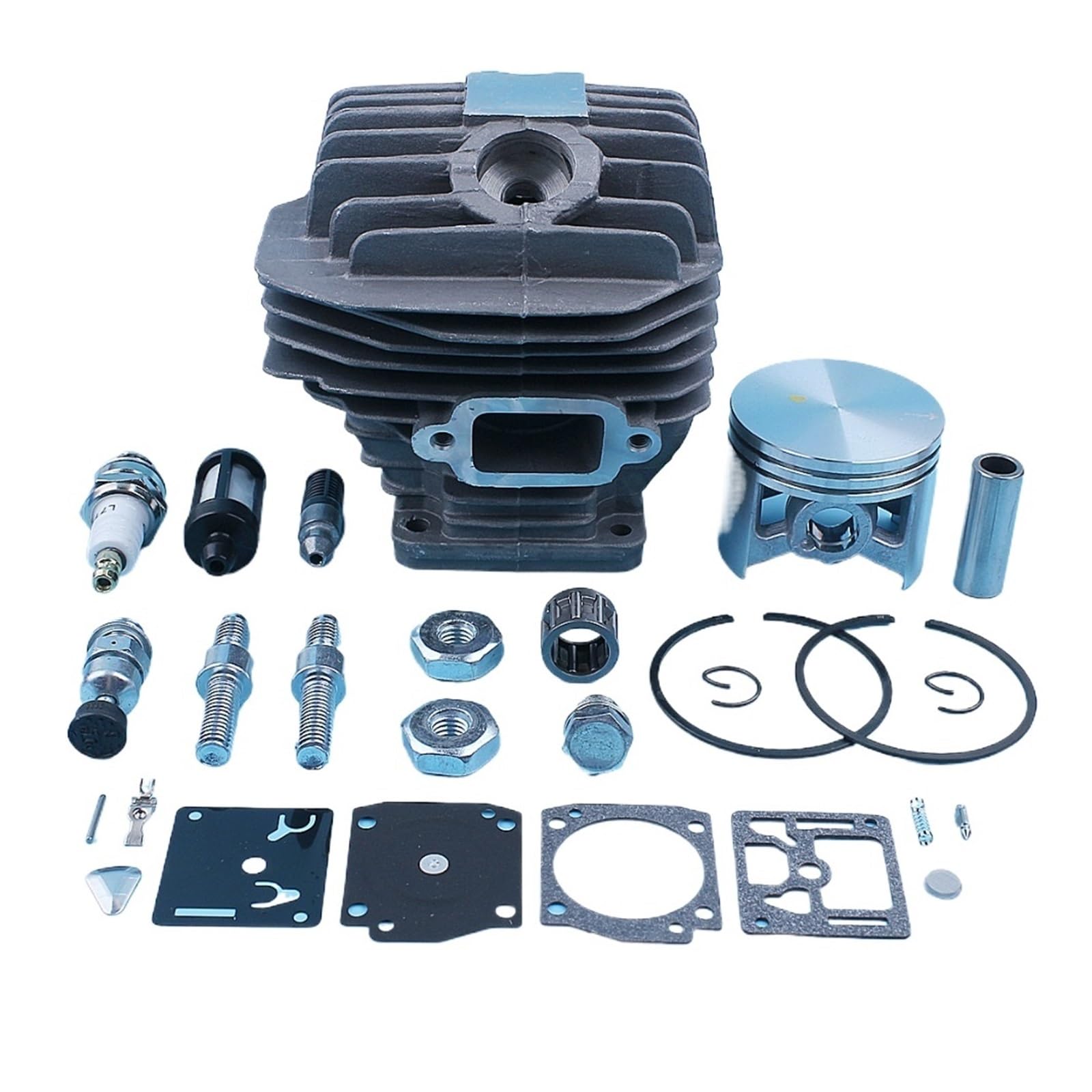 Kit cylindre tronçonneuse 50mm pour MS440 et 044 avec piston et carburateur