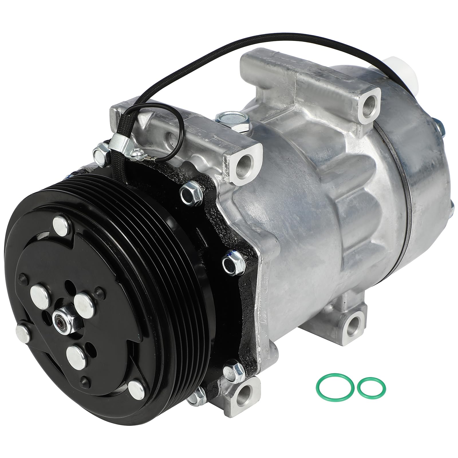 Air Conditioner AC Compressor Compatible with 1994-1996 for Jeep Cherokee 1984-1987 for Jeep Wagoneer 1987-1988 1994-1995 for Wrangler Rapid Cooling Air Conditioning Compressor SD7H15