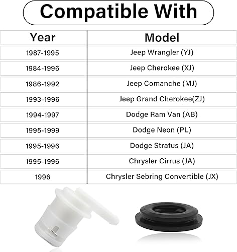 Miniatura 4 de Válvula de ventilación del depósito de combustible, válvula de ventilación de tanque de gasolina con kit de sello de ojal 5360058 para Jeep Cherokee