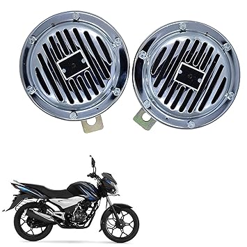 Vagary Waterproof Motorbike Trumpet Bell 12V Iron Electric Vehicle Car/Bike Horn for Bajaj Discover 100T