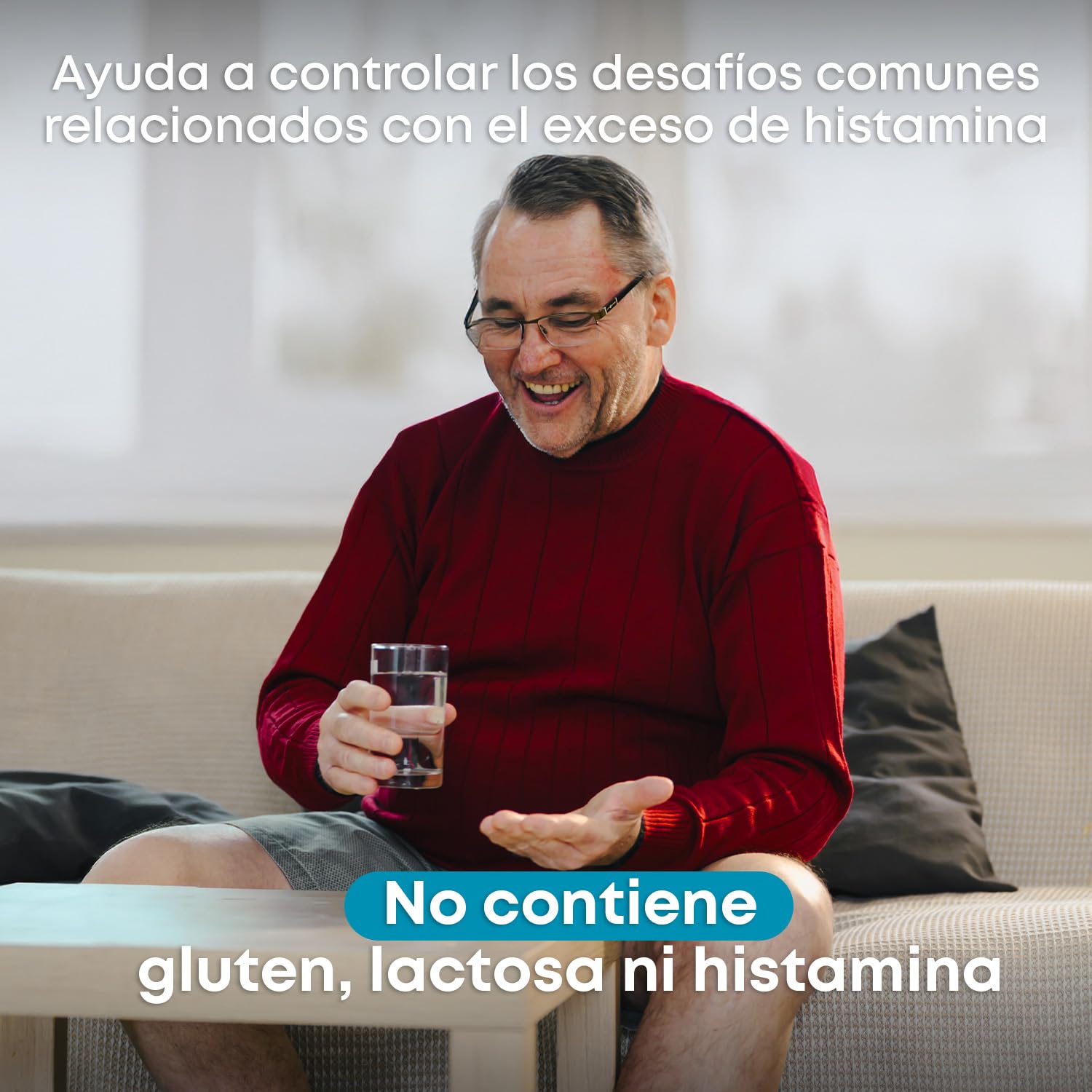 DR Healthcare - DAOfood Plus - Enzima DAO - Quercetina y Vitamina C - Contribuye al Equilibrio de la Histamina Alimentaria - 60 Cápsulas con Mini-comprimidos Gastrorresistentes de DAO