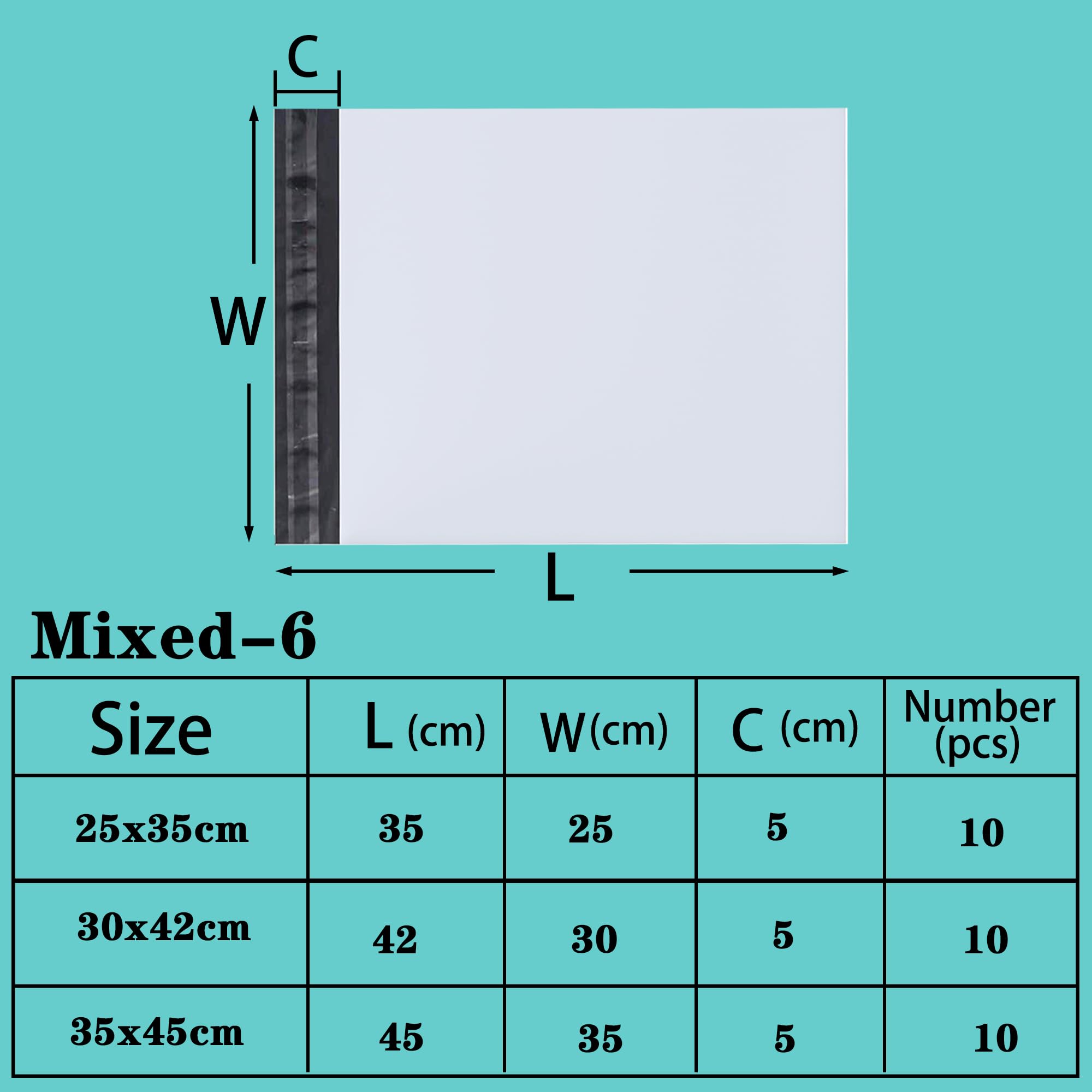RAGO® Buste Per Spedizioni Vinted - Set Da 25 Buste 35x45 Cm | Sacchetti Resistenti Per Invii - Foto 4