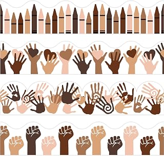 69ft Diversity Bulletin Board Borders Stickers Equality Growth Mindset Bulletin Trim Borders Stickers for School Classroom Sunday School Office Party Wall Decor