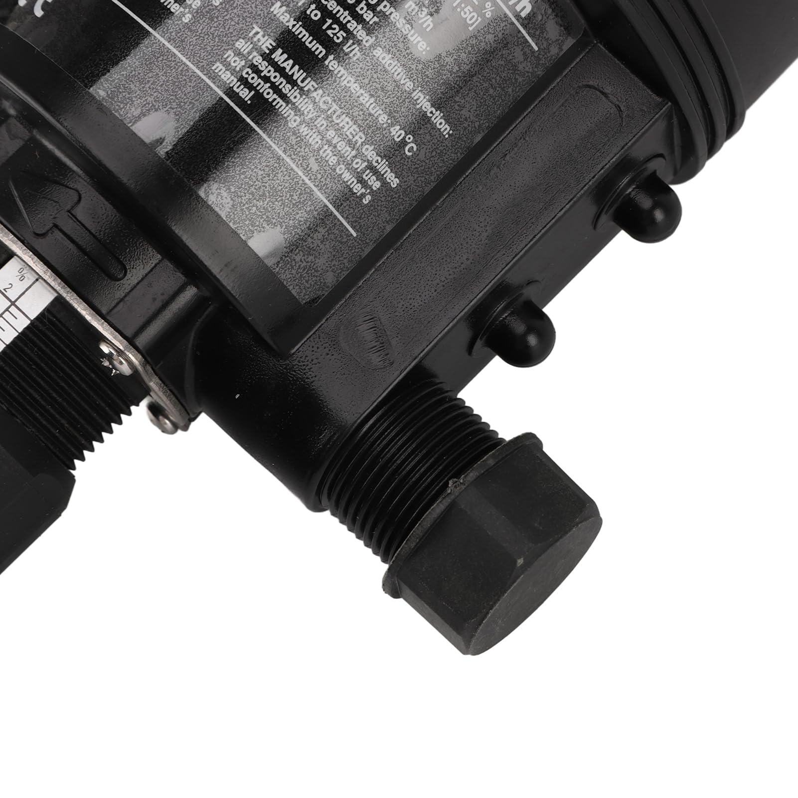 Cocoarm Inyector de Fertilizante Ajustable, Bomba Dosificadora Proporcional Automática de Plástico para Riego de Jardines y Cuidado del Ganado (0,2 a 2%)