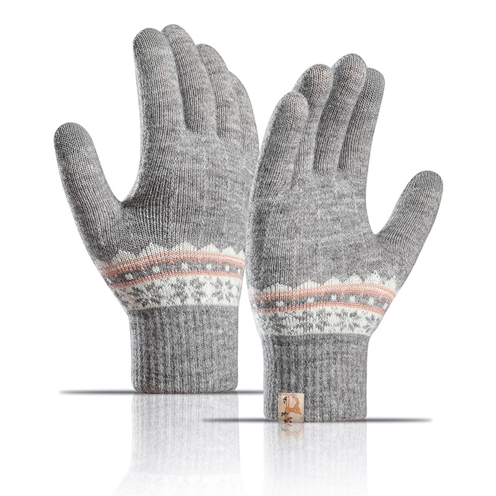 TAGVO Guantes Térmicos Touch Screen Mujer, Guantes Invierno Cortaviento Elástico, Mitones Calientes Esquí Correr Senderismo