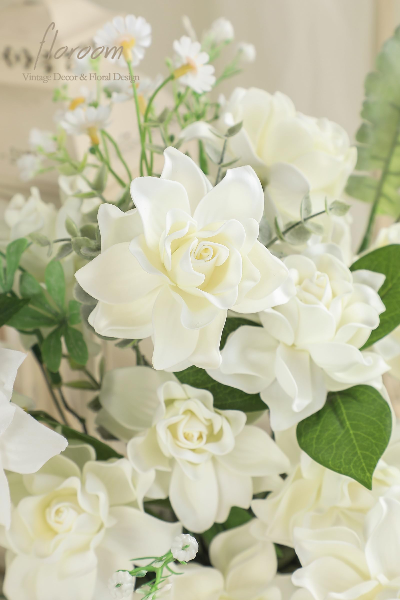 あ*ね様 新品未使用⭐️BABY Floral Gardenia 2点セット Amazon.com: Floroom Artificial Gardenia Flowers 2.7