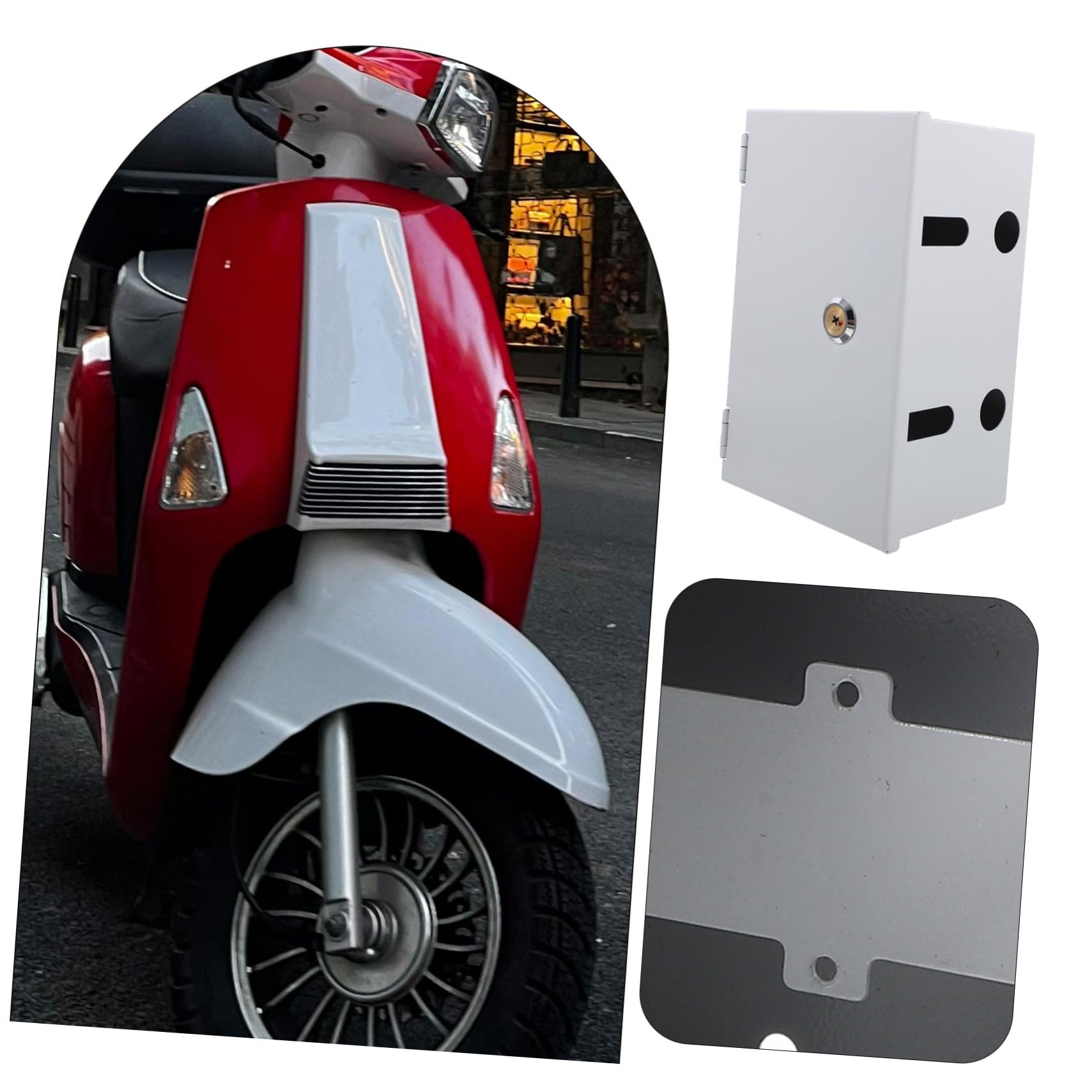 SEWACC Caja de Enchufe Protectora y Segura Cerradura de Acero Inoxidable para Exterior Adecuado para Tomacorriente al Aire Libre y Carga de Vehículo Eléctrico