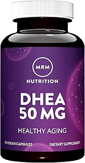 MRM Nutrition DHEA 50mg - for Women and Men - Micronized DHEA Supplement for Healthy Aging, Lean Muscle, and Enhanced Absorption Formula, Vegan, Gluten-Free, Non-GMO - 90 Servings
