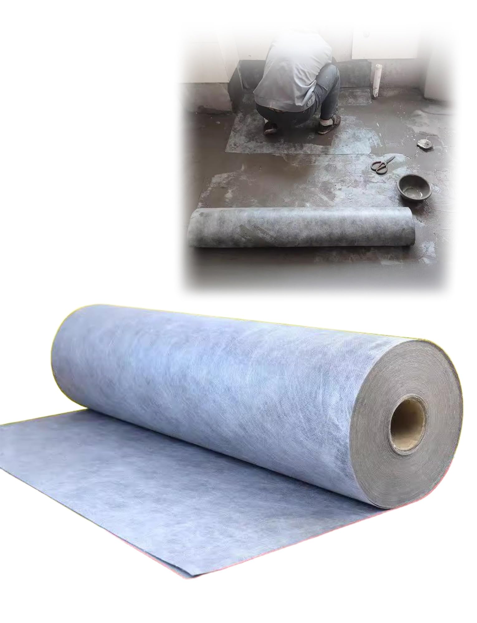 Genérico Membrana Impermeable for techos, Membrana impermeabilizante for Tejas, Rollo de Polietileno de 300 g/m², lámina Impermeable y Transpirable for techos.(Coverage Area 10m²)