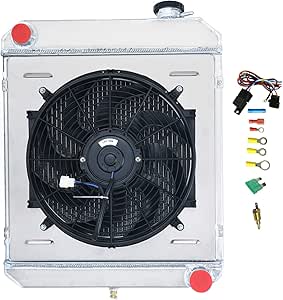 Amazon.com: COOLINGBEST 4 Row Aluminum Radiator for 1960-1966 1961 1962 ...