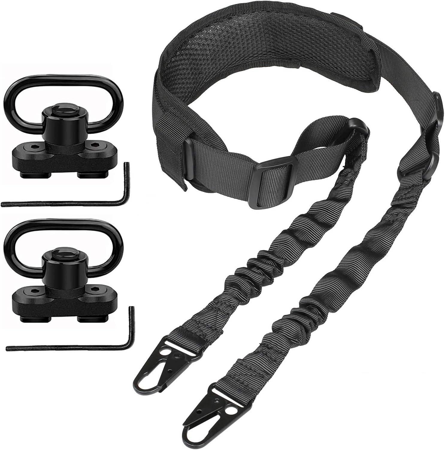 GOHIKING QD Sling Mount Swivels with Sling 2 Packs 1.25