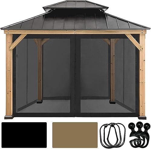 CoastShade Toldo de repuesto universal para mosquitera, paredes laterales de 7 pies de altura para toldo de 8 x 8 o 10 x 10 o 10 x 12 pulgadas,