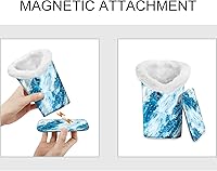 Vista 70 de Fintie Soporte para anteojos forrado de felpa con base magnética, estuche de cuero vegano prémium para lentes