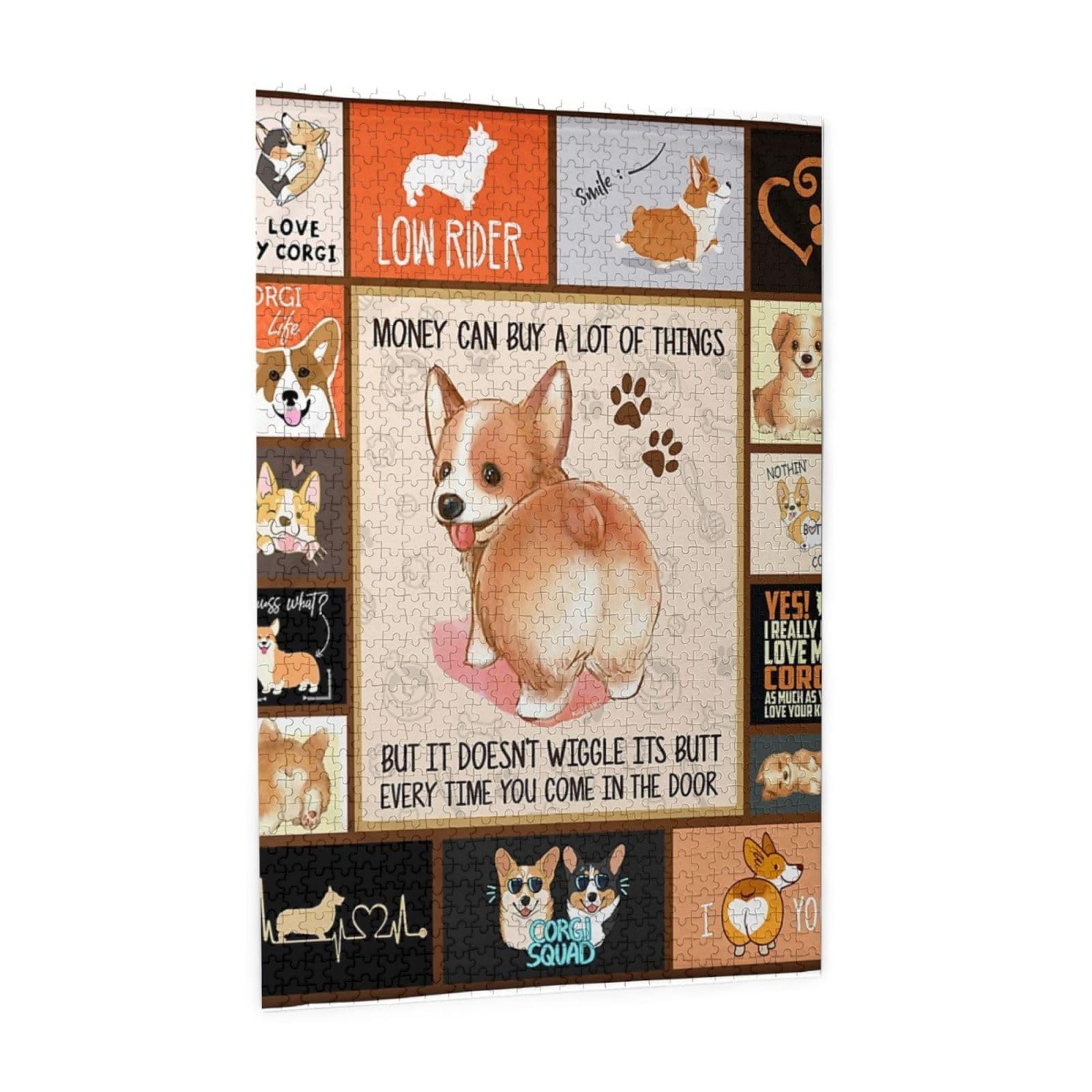新品未使用、未開封です。 コーギーのジグゾーパズルとフレーム付き