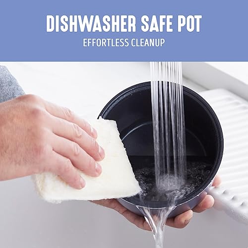 Vista 29 de GreenLife - Artefacto de cocción de cerámica Go Grains, antiadherente, para cocer arroz y granos, color rosa Rosado