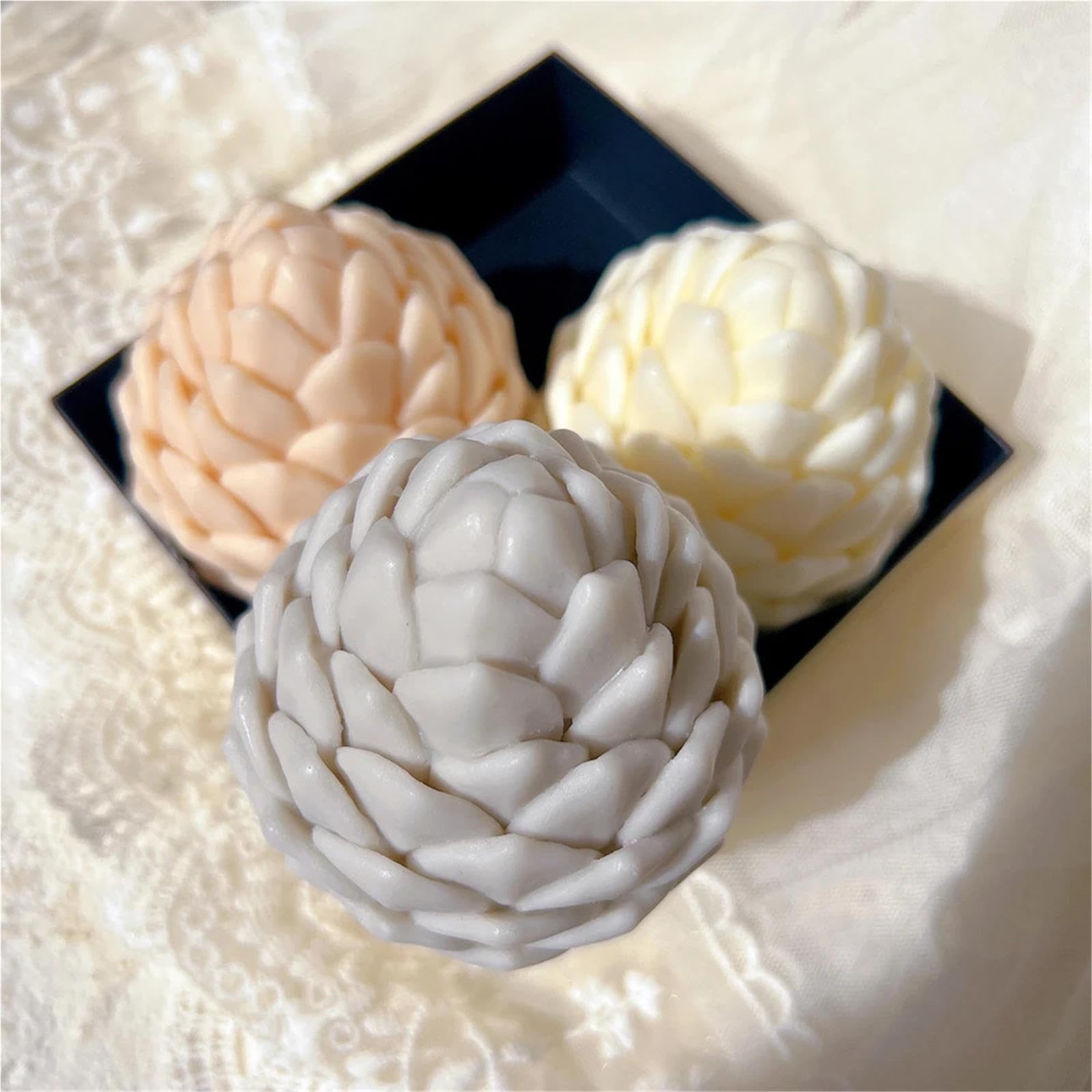 Moldes Para Velas Molde de vela silicona con cono pino