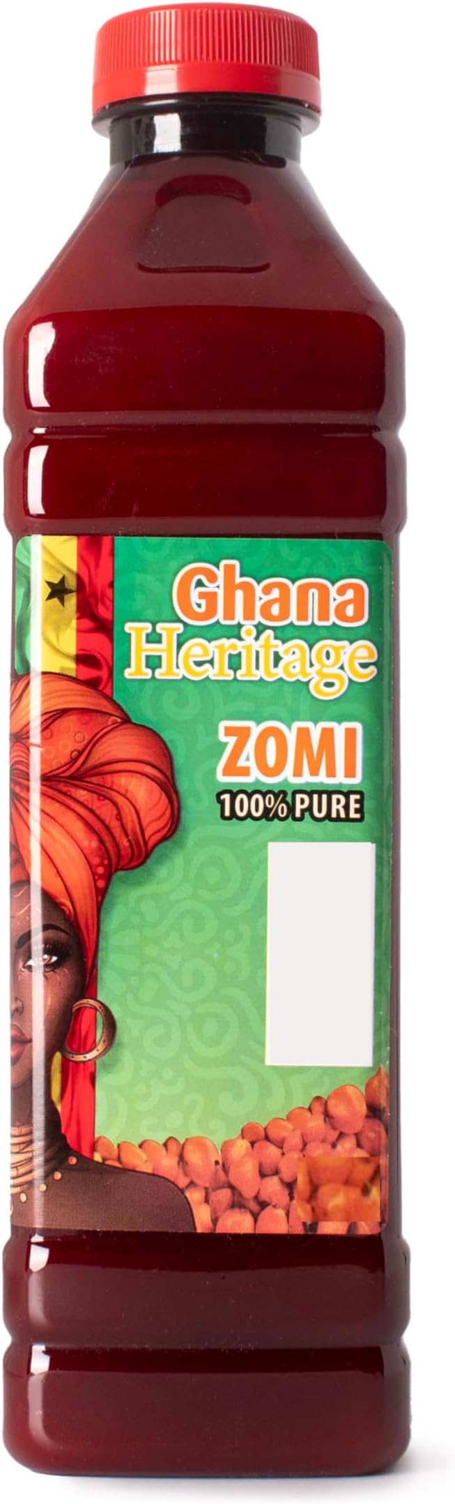 Ghana Heritage 100% Red Palm Oil Zomi 16.9 Fl Oz – Authentic African Zomi Palm Oil for Cooking – Rich, Flavorful Palm Fruit Oil Perfect for Traditional Stews, Soups, and Sauces, 500 ml Bottle