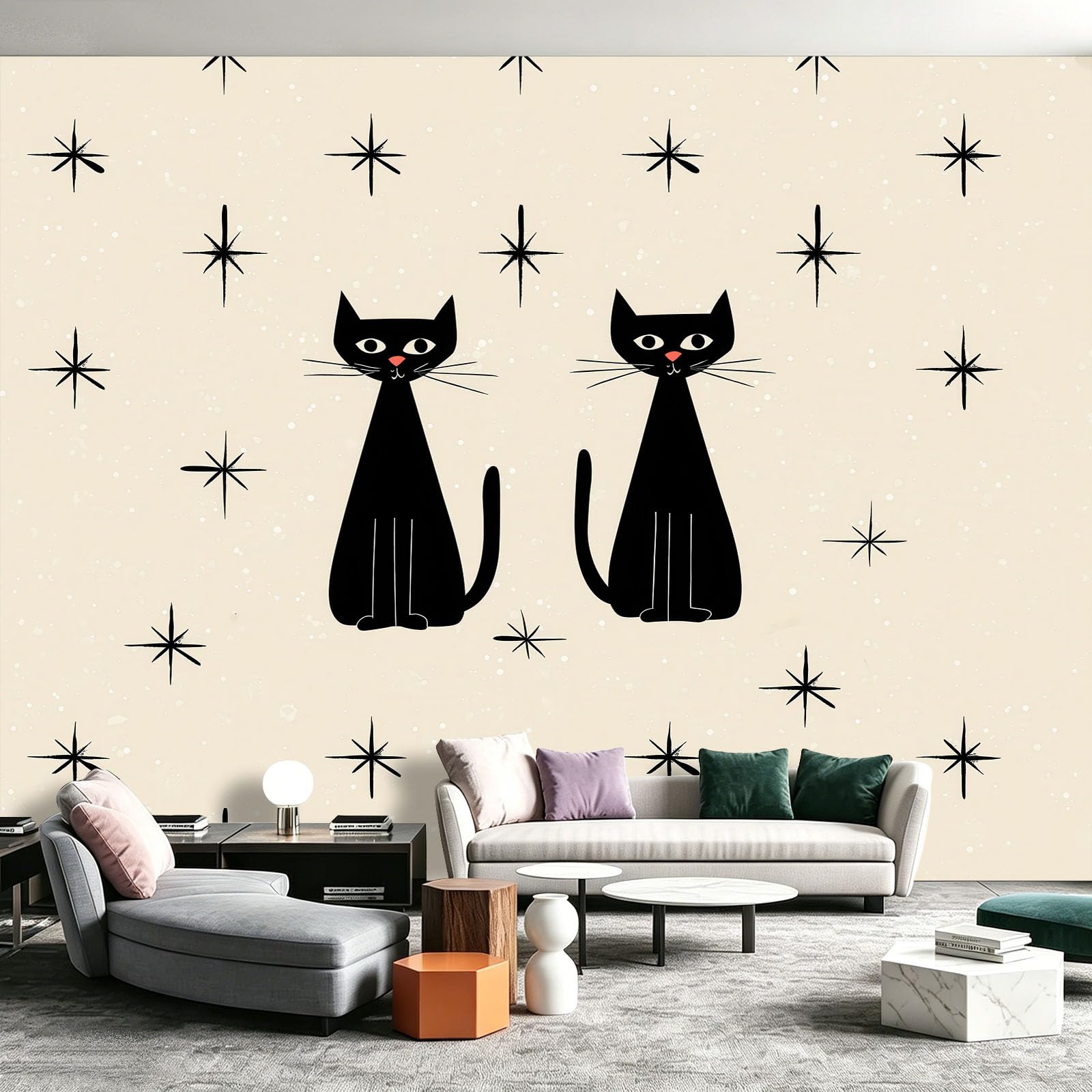 Carta da parati fotografica in tessuto non tessuto, stile minimalista, 350 x 256 cm (larghezza x altezza), per soggiorno, camera da letto, moderna carta da parati in tessuto non tessuto, effetto 3D