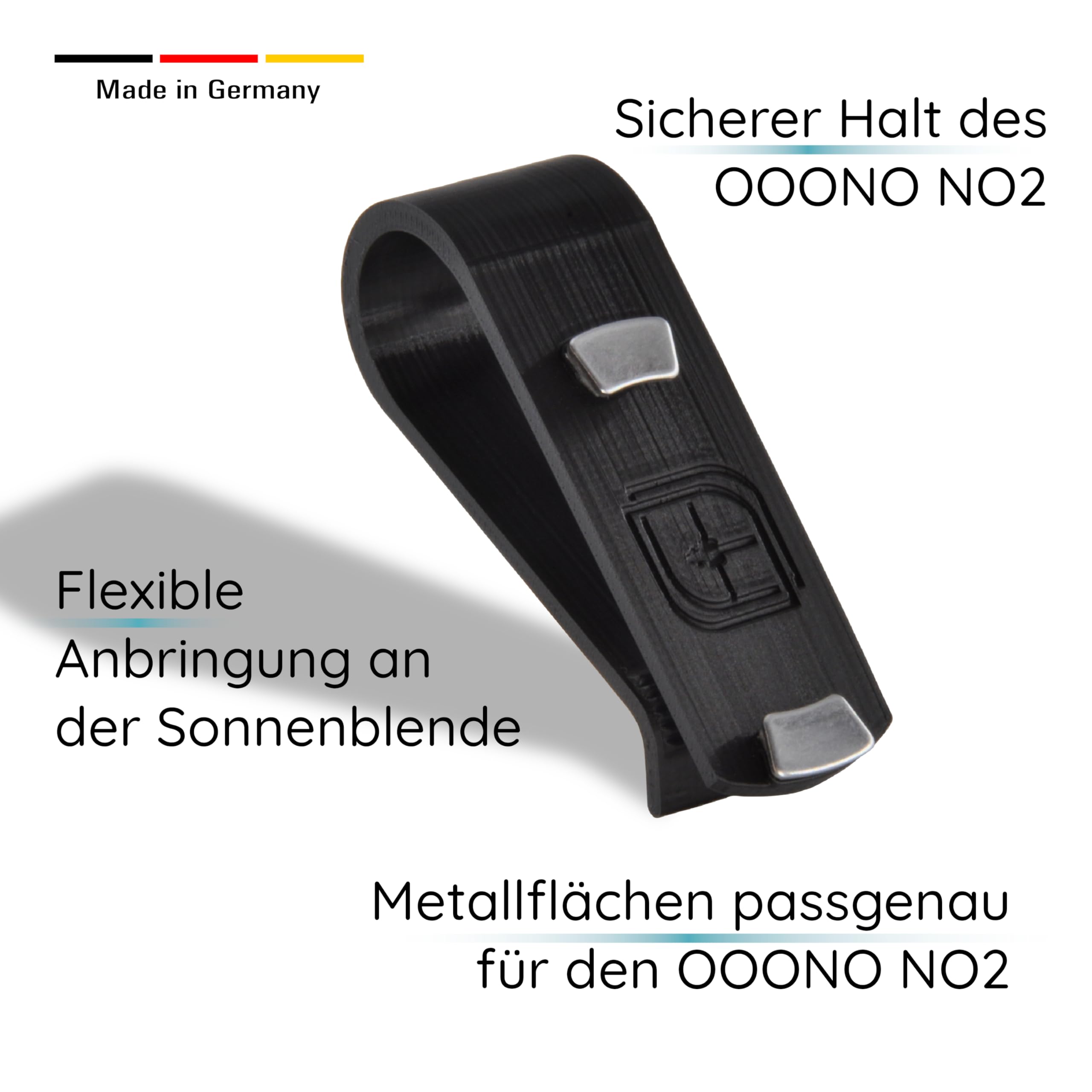 Halterung Sonnenblende passend für OOONO Co-Driver NO2 KFZ Auto Magnethalterung Zubehör