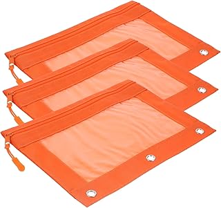 EXQUIMEUBLE Clipes De Fichário 3 Pçs Saco De Lápis Bolsa De Lápis Clipes Fichário Remendo De Olho Porta-Lápis Fichário Titular De Cartões Antolhos Saco De Documentos Fichário Arquivo Bolsa