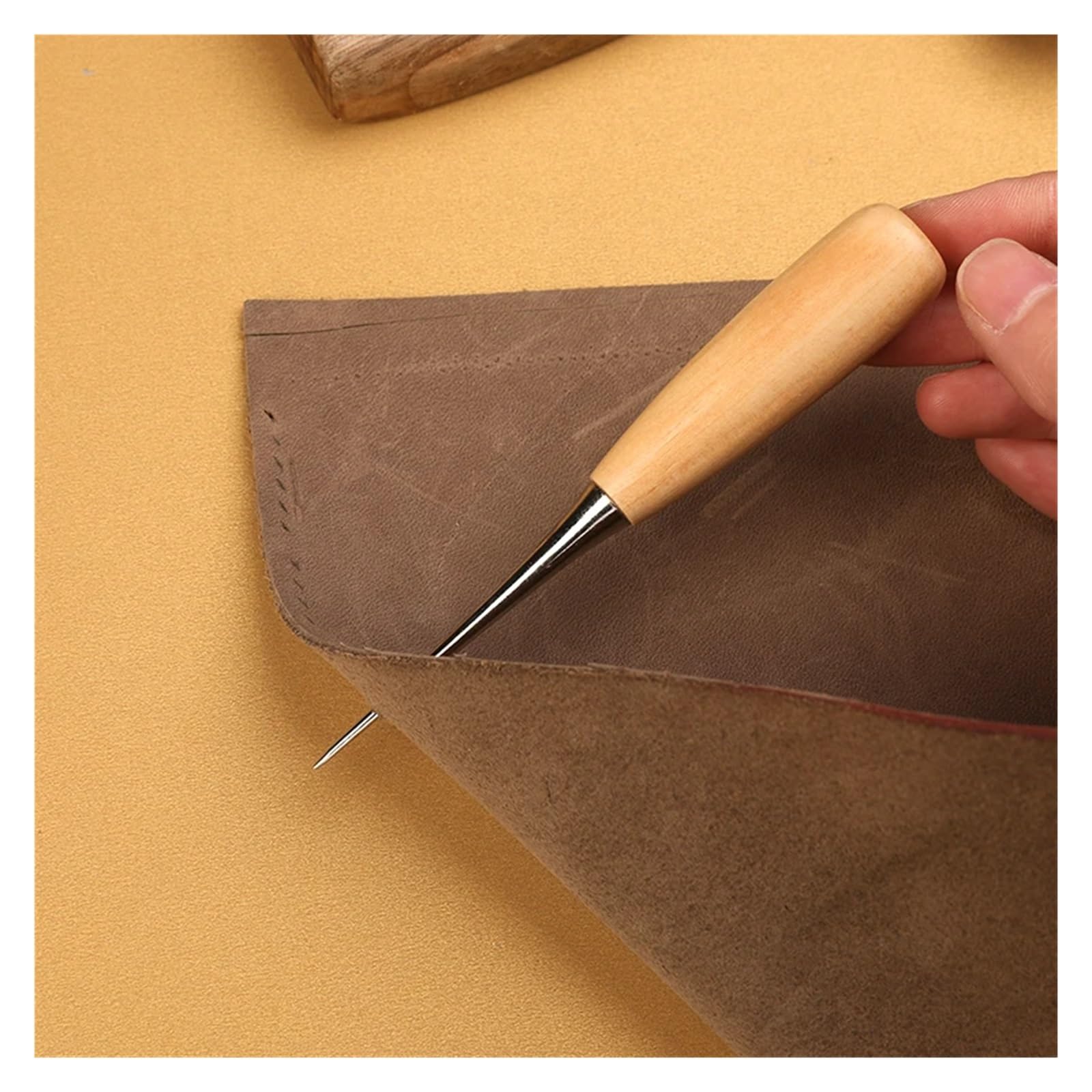 Zestaw Nici Do Szycia Skóry Szydło Ręczne Szycie Speedy Stitcher Szycie Skórzane Rzemieślnicze Szewc Narzędzie Do Naprawy Płótna Bezpieczny I Praktyczny(Type1)
