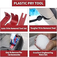 Vista 6 de Wetado - Juego de herramientas de extracción de molduras automáticas, 16 piezas, kit de herramientas de plástico para automóvil, clip, audio