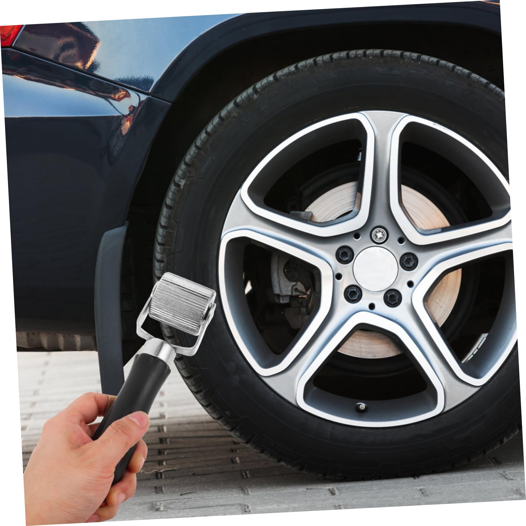 Strumenti per Riparazione Pneumatici 3 Pezzi con Manico in Plastica e Metallo, Riutilizzabili di Semplice Utilizzo per Manutenzione Auto e Atv