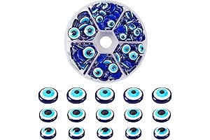 Blue Evil Eye Nail Art Embellishments