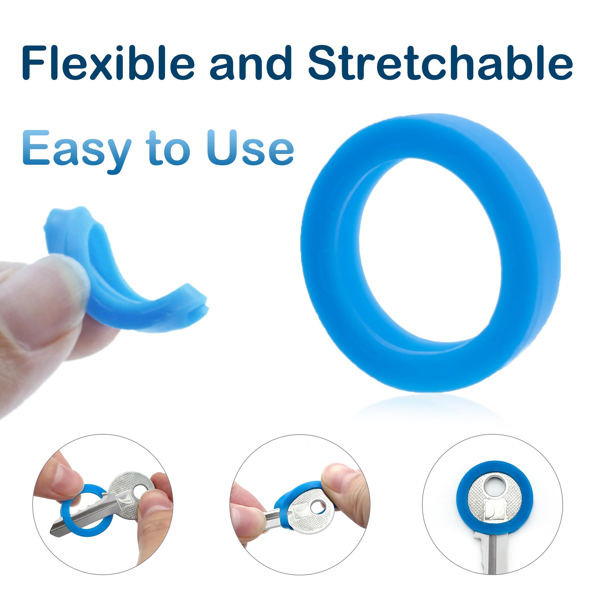 Key Colour Insert Snapklik.com : 10 PCS Key Colour Caps Flexible Round Key Identifier ...