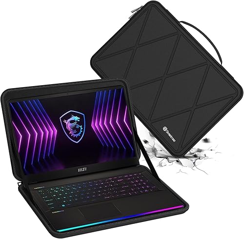 Smatree Funda rígida para portátil de 17 pulgadas para MSI Raider GE77HxGE78GE76, compatible con MSI Stealth 17.3 Studio Gaming Notebook, funda