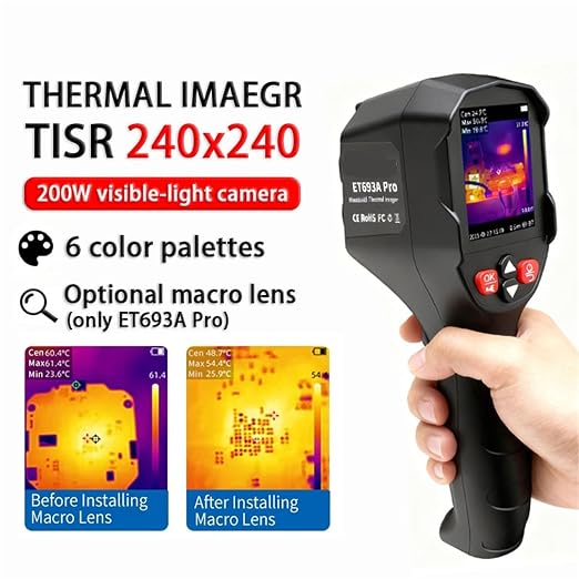 Cámara térmica ET693A Pro para inspección miniatura 3