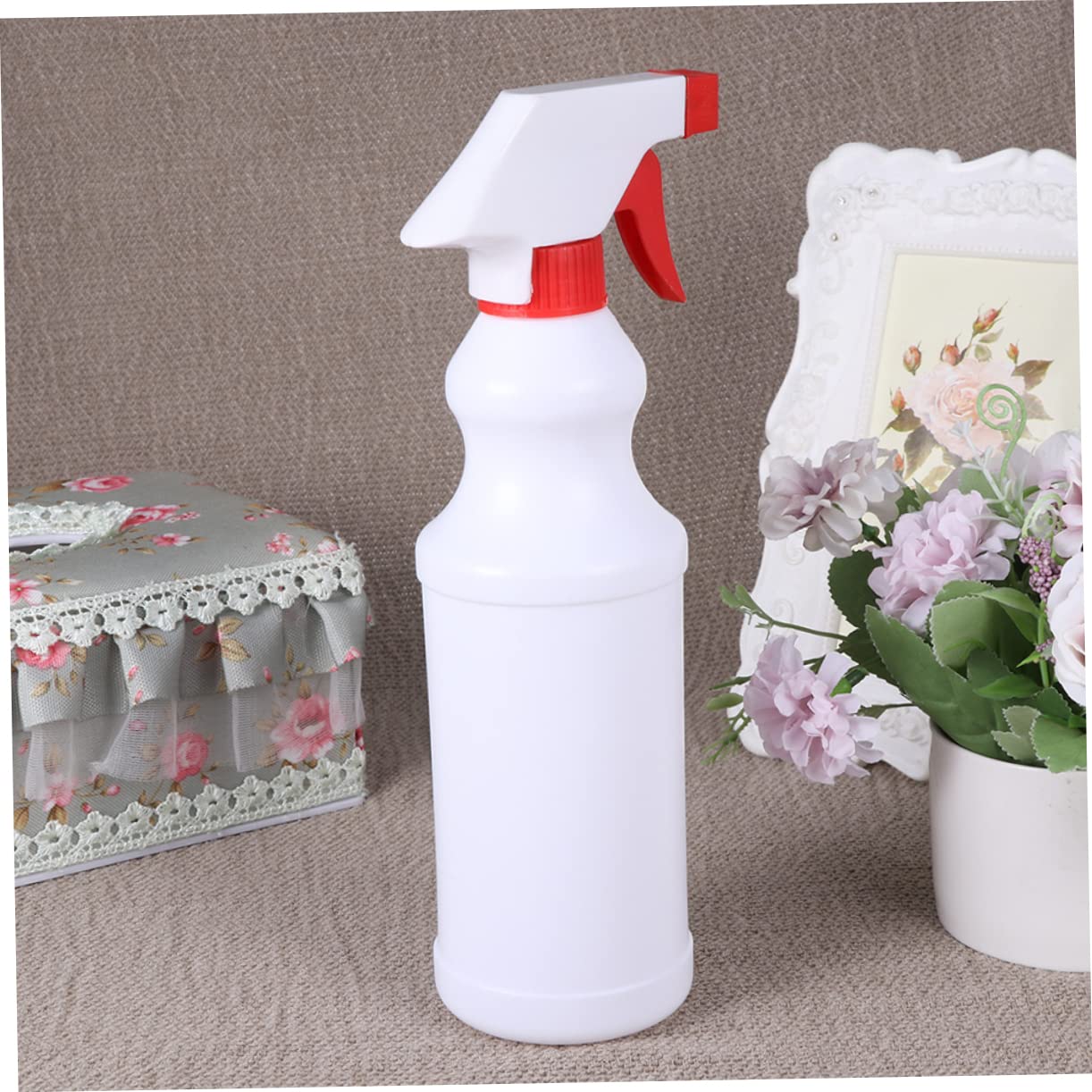 Confezione da 12 Bottiglie Spray Vuote in Plastica Rossa da 500ml, Ricaricabili di Perdita, per L'irrigazione delle Piante e L'umidificazione dei Chioma