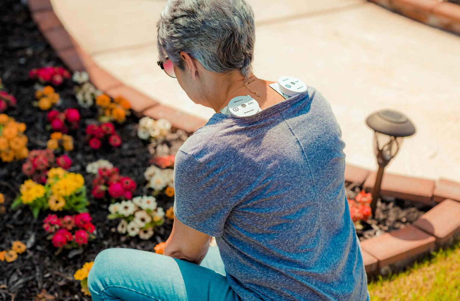 iReliev Wireless TENS + EMS Therapeutic Wearable System Wireless TENS