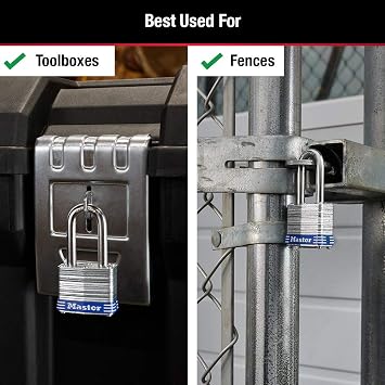 Master Lock 3QLF dış mekan asma kilit, anahtarlı, 4 adet aynı anda kapanır