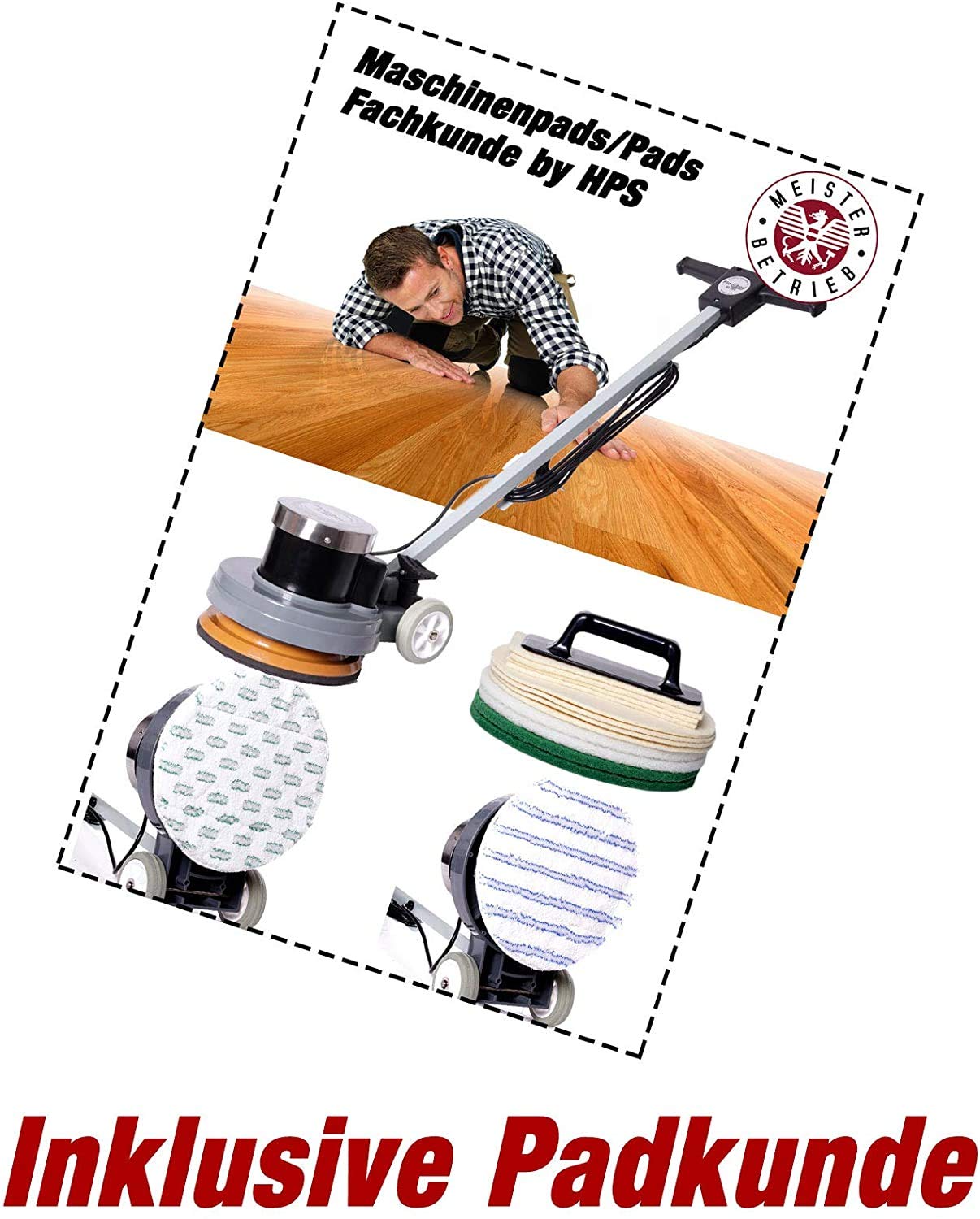 Polier- und Reinigungspads Ø41cm für Einscheibenmaschinen, Parkett Spezial | Polieren, Reinigen, Pflegen, Für Parkettböden Linol Vinyl