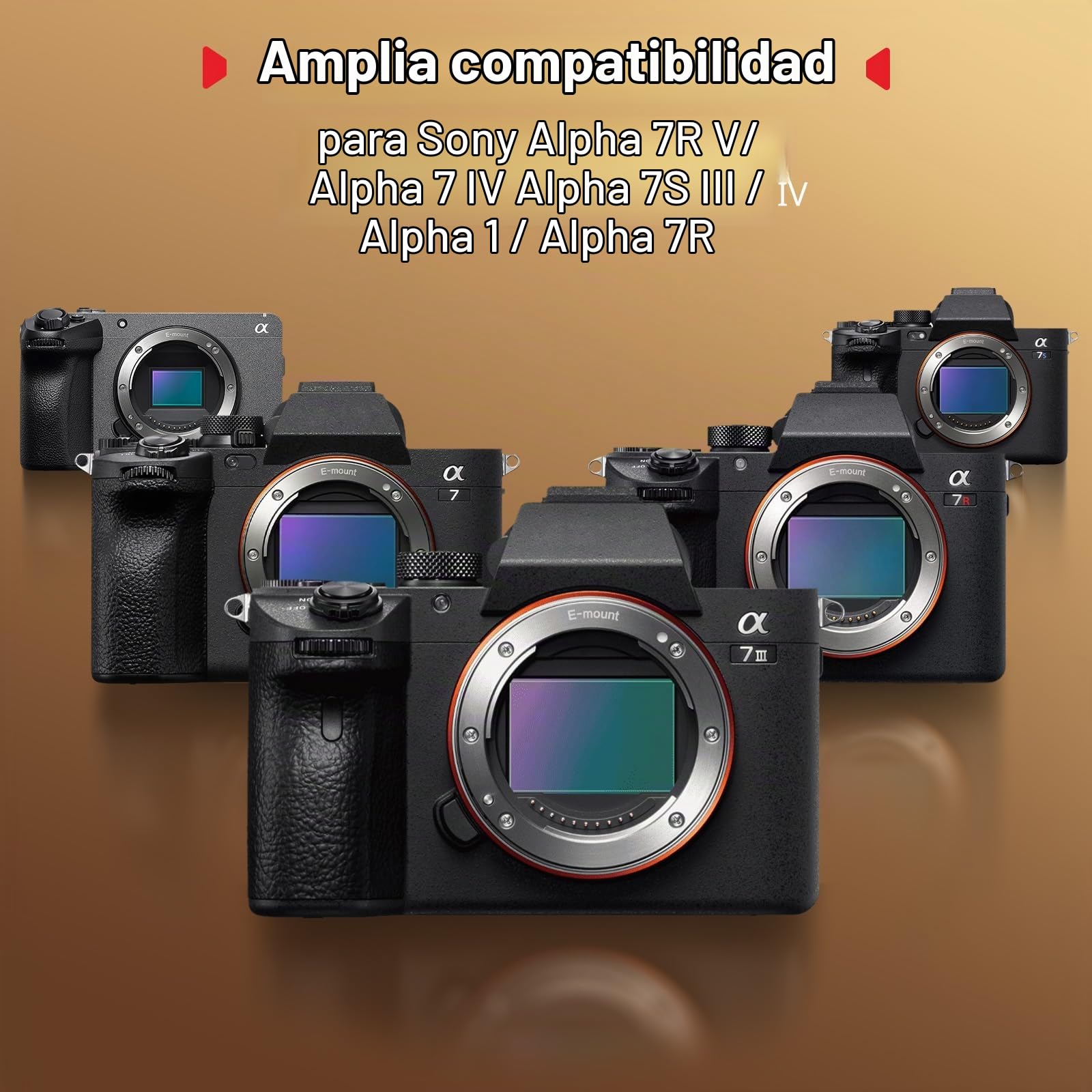 SMALLRIG Cámara Jaula para Sony A7IV/A7R IV/A7R V/A7S III/A1 con Ranura para AirTag, para Alpha 7R V/7 IV/7S III/1/7R IV - 5583