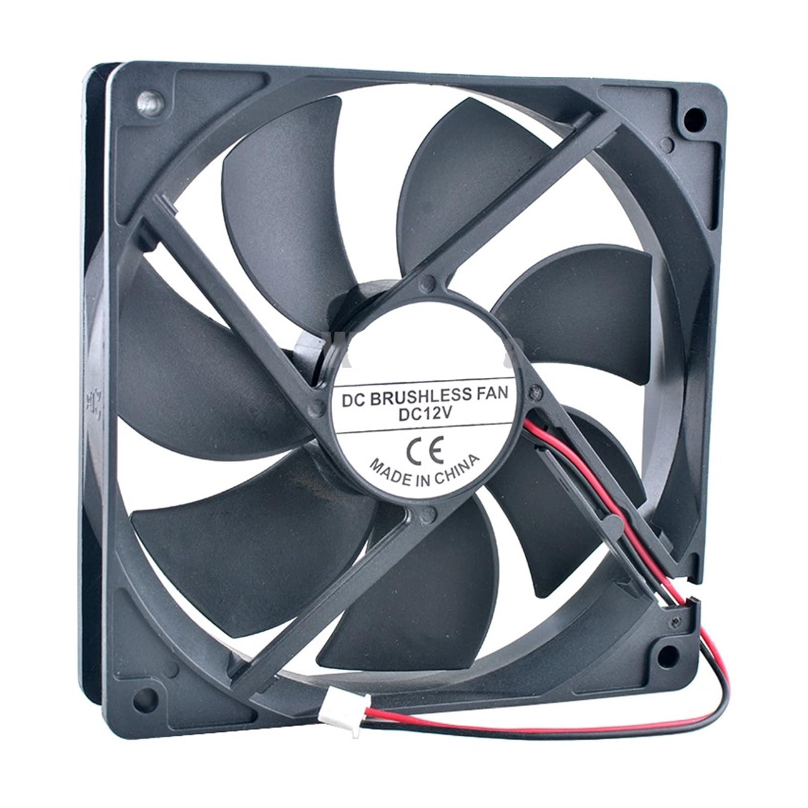 JJKKOZVQF 12cm 120mm fan 120x120x25mm 12025 DC12V 0.10A 1600RPM bearings cooling fan