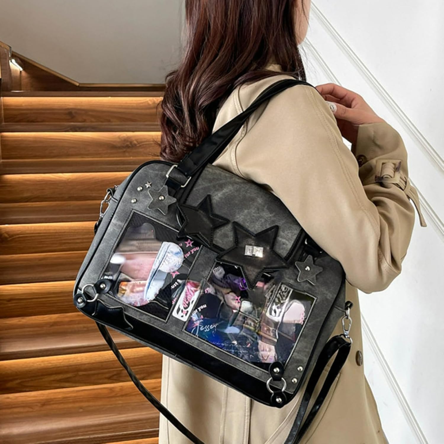 Ita Bag Cute Kawaii Star Large Capacity Crossbody Bag for Women Lightweight and Stylish - Image 2