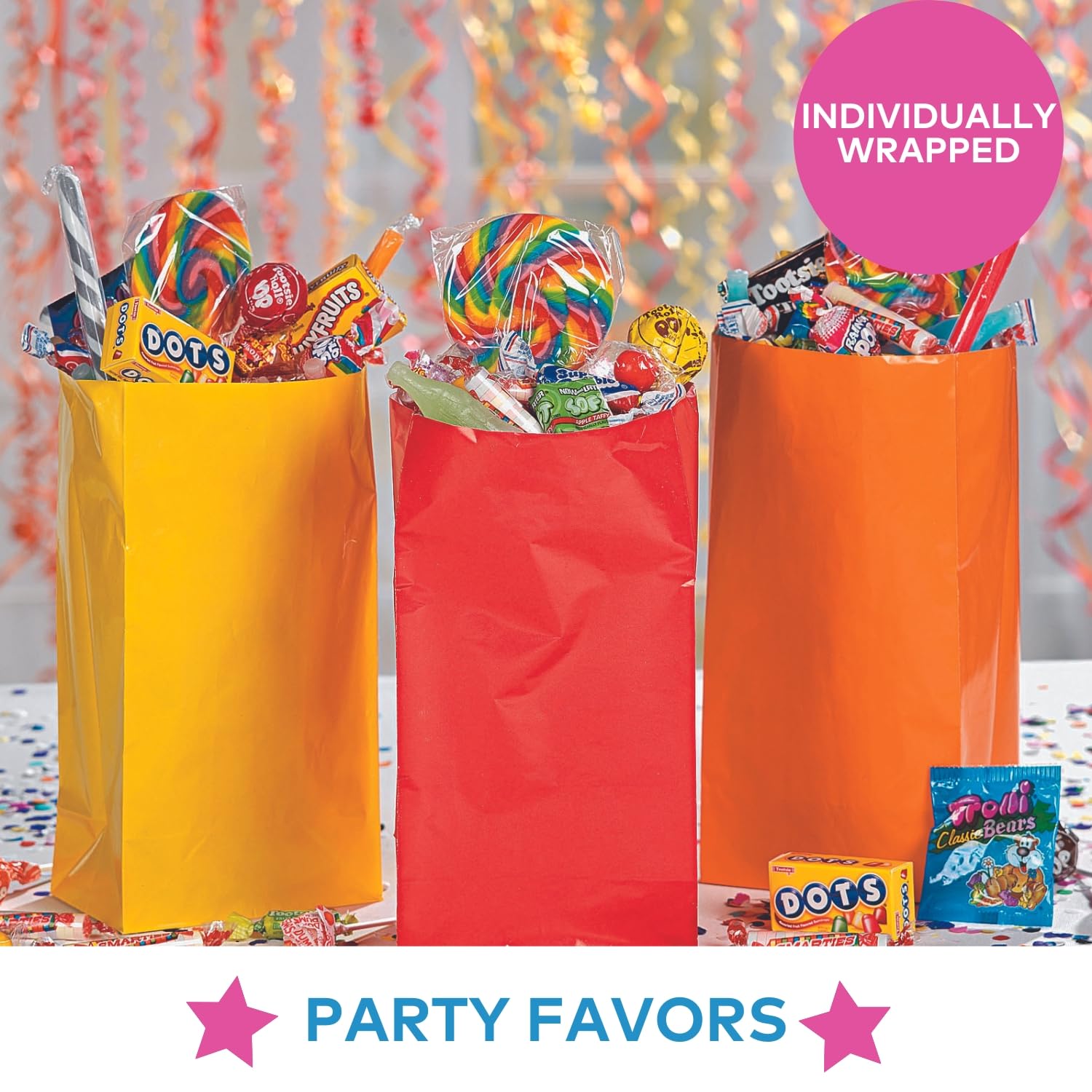 Fun Express Candy Canes Bulk Individually Wrapped - 80 Peppermint Candy Sticks Christmas Candy Assorted Flavors | Perfect for Holiday Parties, Stocking Stuffers & Sweet Festive Treats