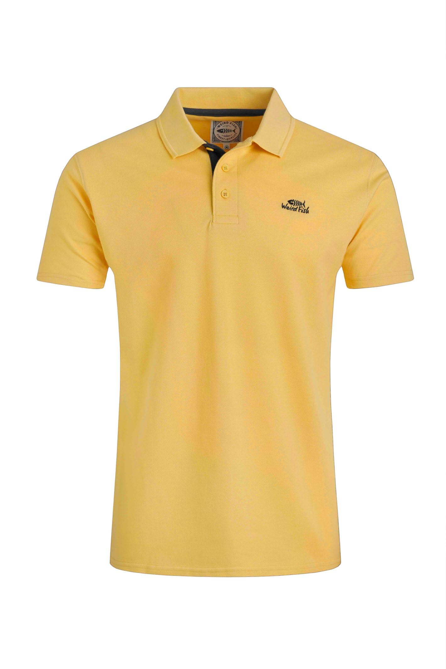 Weird Fish Men's Lemon Miles Pique Polo Shirt Size 4XL