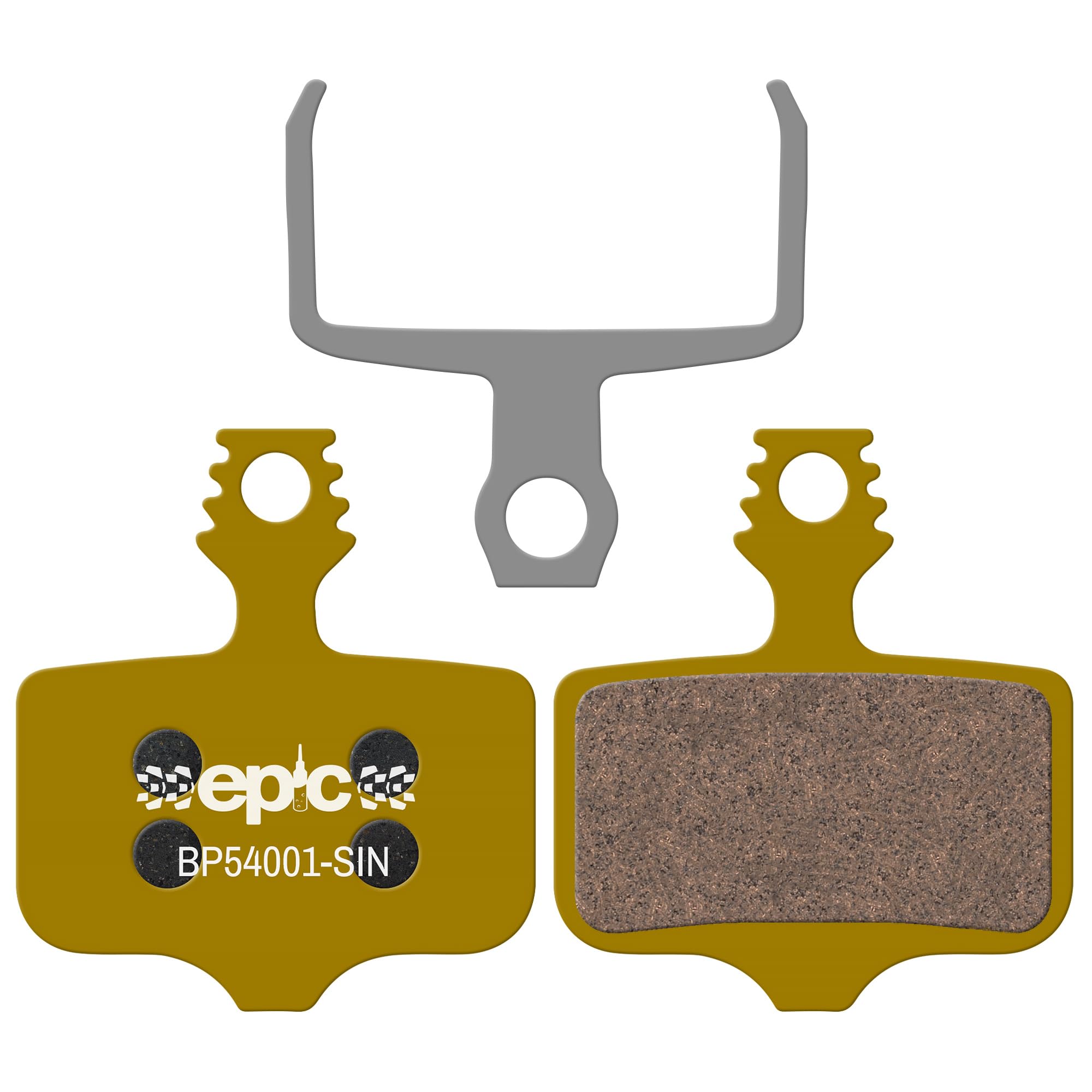 epic Disc Brake Pads for SRAM Rival, RED, Apex, Force, Level T/TL/TLM, XX Brakes | Organic, Semi-Metallic, Sintered, Ceramic, E-Bike Options | Quiet, Durable, High-Performance | 1 Set (Sintered)