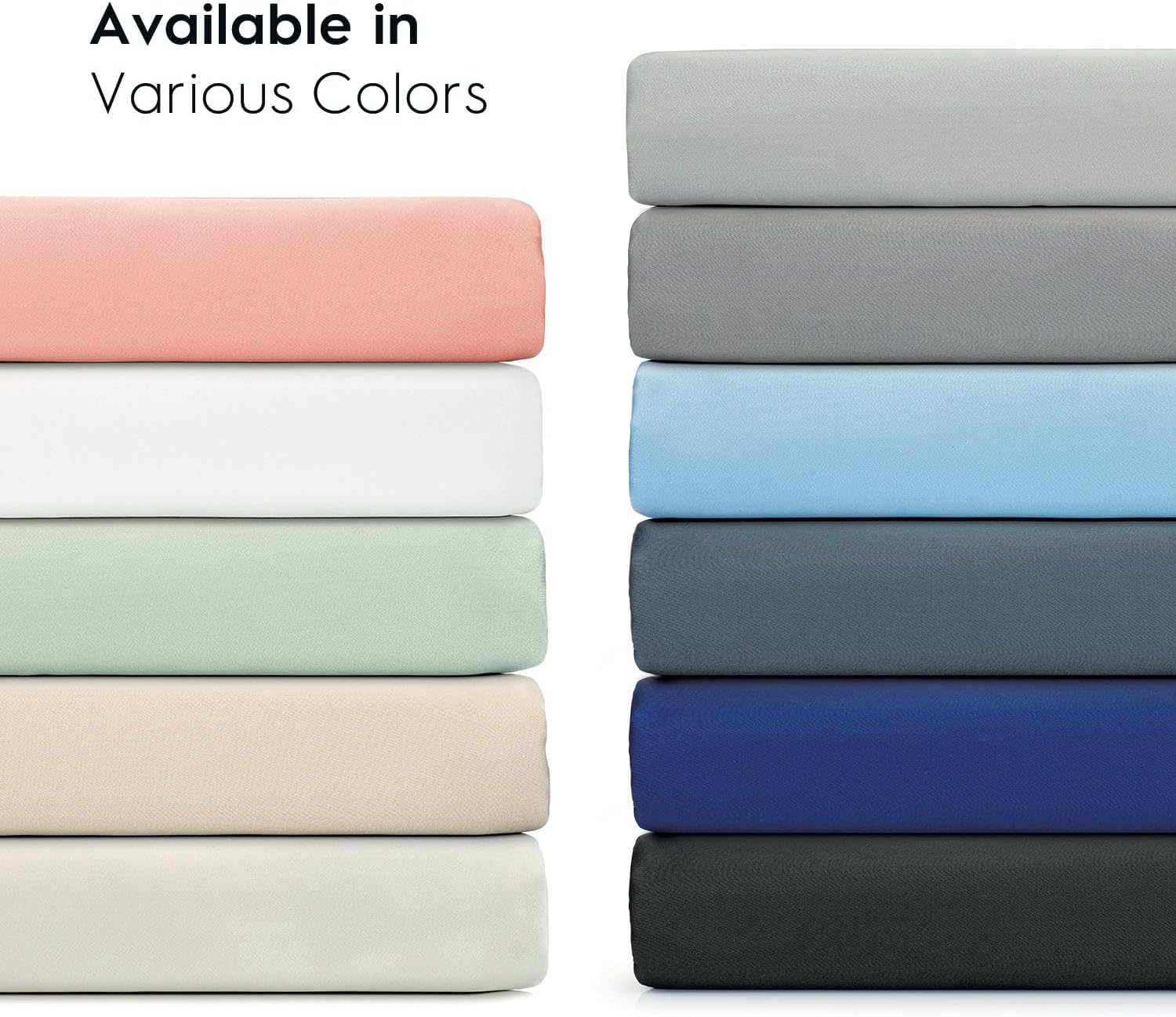 Tafts Pillow Cases King Size - Pure 100% Viscose Derived from Bamboo Luxuriously Soft, Silky, Cooling, Double Stitched, Envelope Closure (2 Pillowcases, Midnight Black)