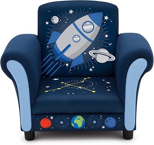 Delta Children Space Adventures - Silla tapizada para niños, color azul
