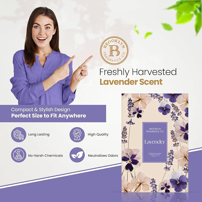 Sachet de la floración de Brooklyn - Lavanda - Pack de 6 miniatura 2